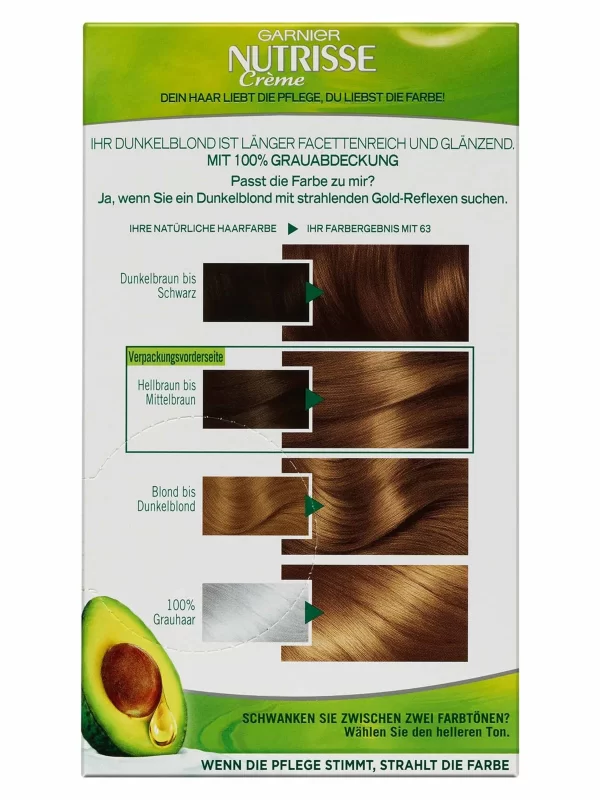 Garnier Nutrisse Creme 63 Dunkles Goldblond 4