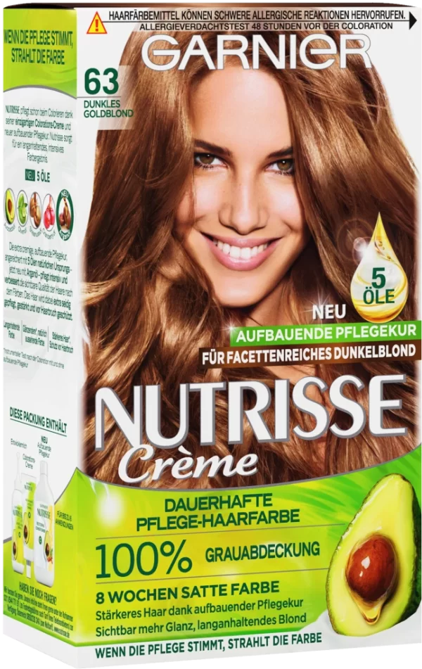 Garnier Nutrisse Creme 63 Dunkles Goldblond 1