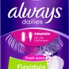 Always® Dailies Flexistyle Slim Fresh Scent Slipeinlagen Big Pack 5