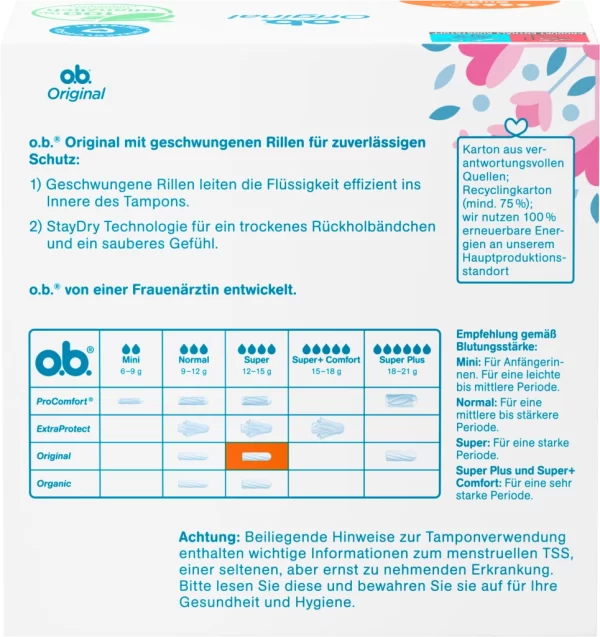 O.b. Original Tampons Super 5