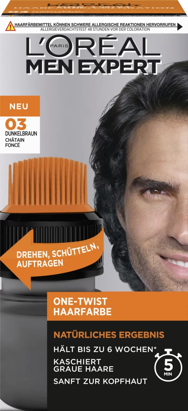 L’Oréal Paris Men Expert One-Twist Haarfarbe 03 Dunkelbraun 1