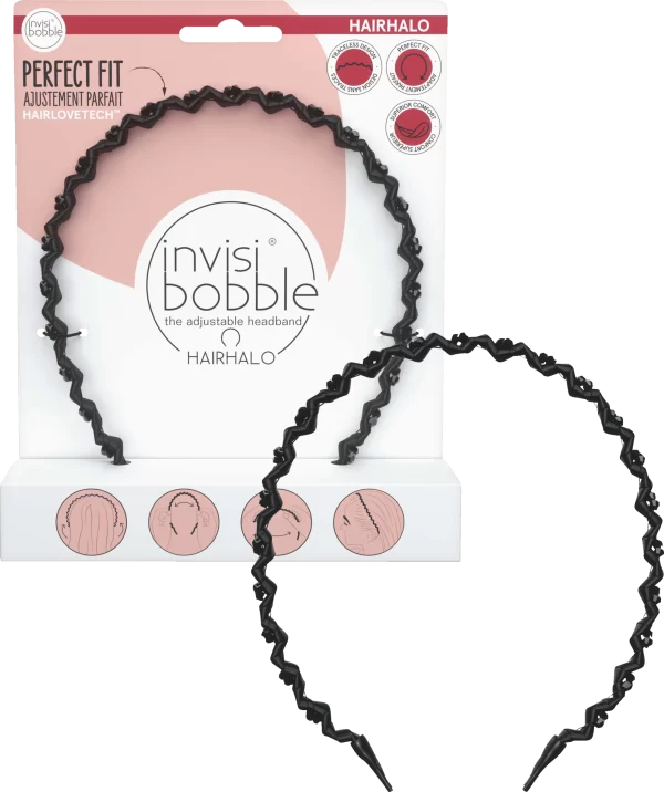 Invisibobble® HAIRHALO Haarreifen Black Sparkle 3