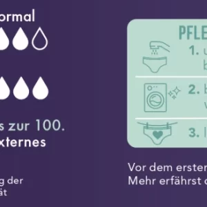 Nur Die Periodenunterwäsche Panty Stark Schwarz Gr. XL 48-50 15