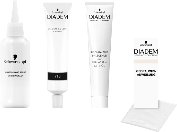 Schwarzkopf Diadem 3in1 Pflege-Color-Creme 718 Haselnuss 8