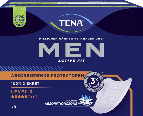 TENA Men Active Fit Absorbierende Protektoren Einlagen Level 3 1